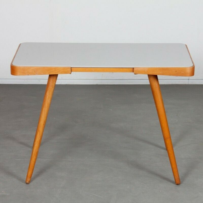 Wood And Glass Table By Jiri Jiroutek, 1960s photo for sale