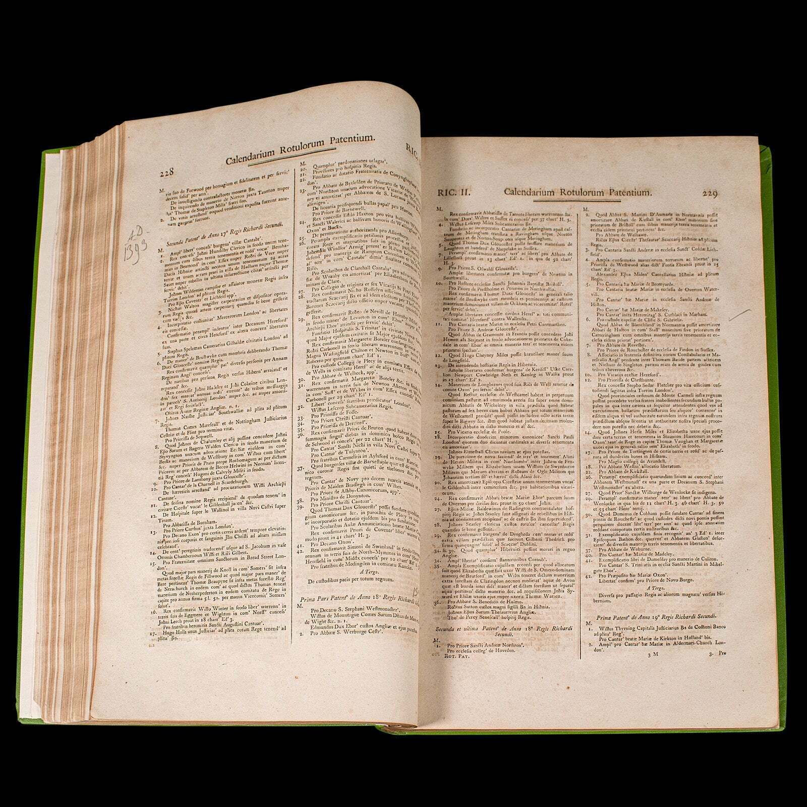 photo for sale Large Antique Reference Book, Parliamentary Record, Latin Language, Georgian