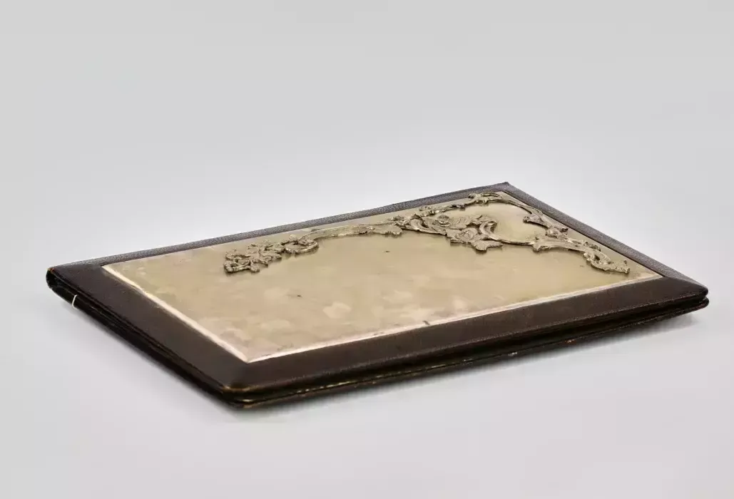 Leather Portfolio With Silver Overlay. Russia, 1908 1917. photo furniture