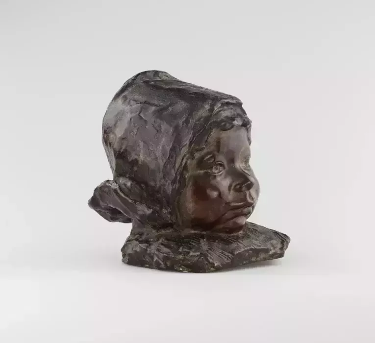 Bronze Bust Of A Girl. Italy. The Turn Of The 19th 20th Centuries. photo for sale