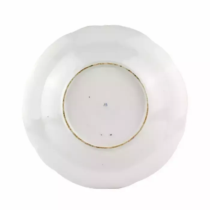 Plate Of The Order Service From Popovs Factory. 1840 1850s photo for sale