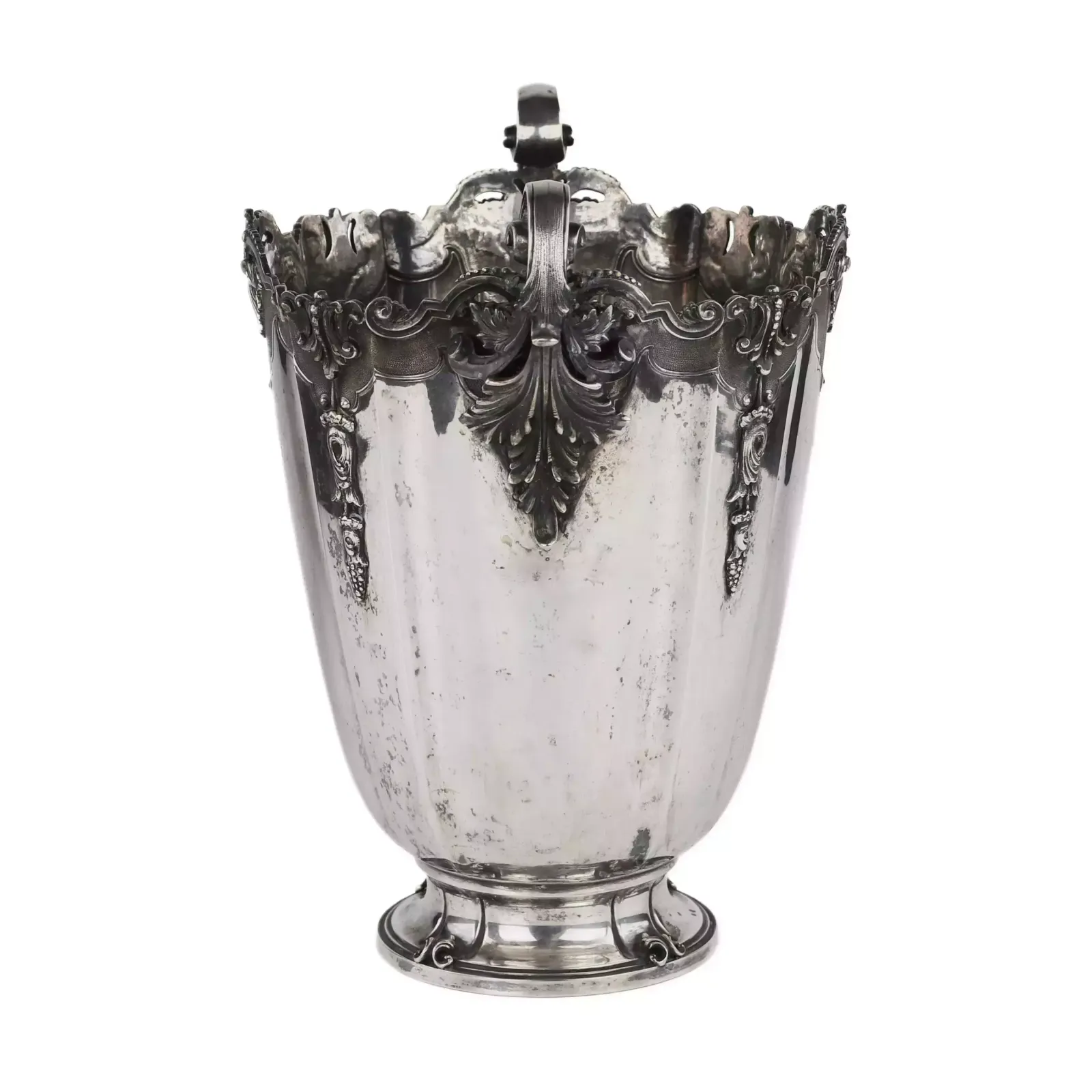 An Ornate Italian Silver Cooler In The Shape Of A Vase. 1934 1944 photo buy