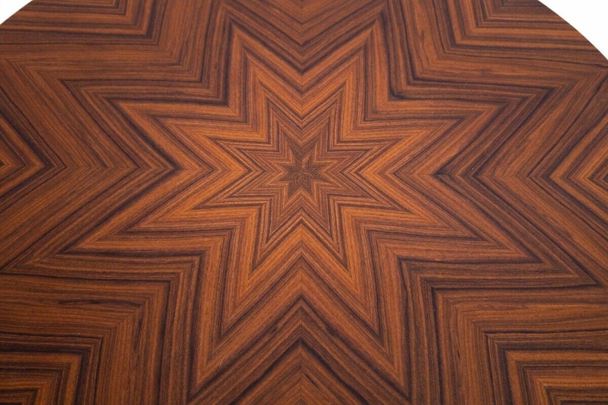 Round Art Deco Coffee Table, Poland, Mid 20th Century. After Renovation. photo 1115.0