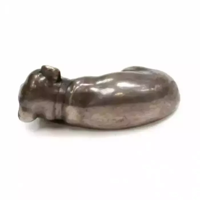 Silver Dog In The Faberge Style, Russia 1920 Century photo Art