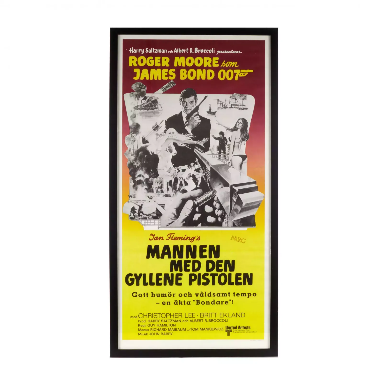 Collection Of Posters For James Bond Films. 1970s photo vintage