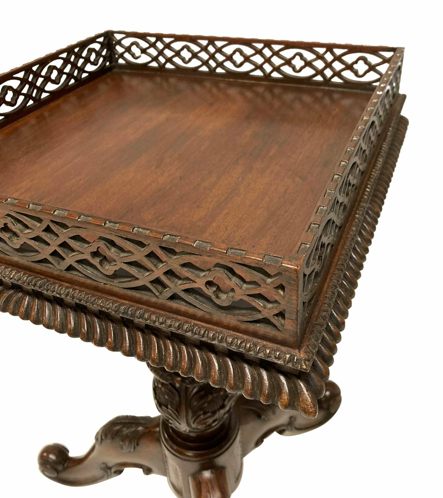 A Pair Of Fine Chippendale Style Mahogany Wine Tables photo 2340.0