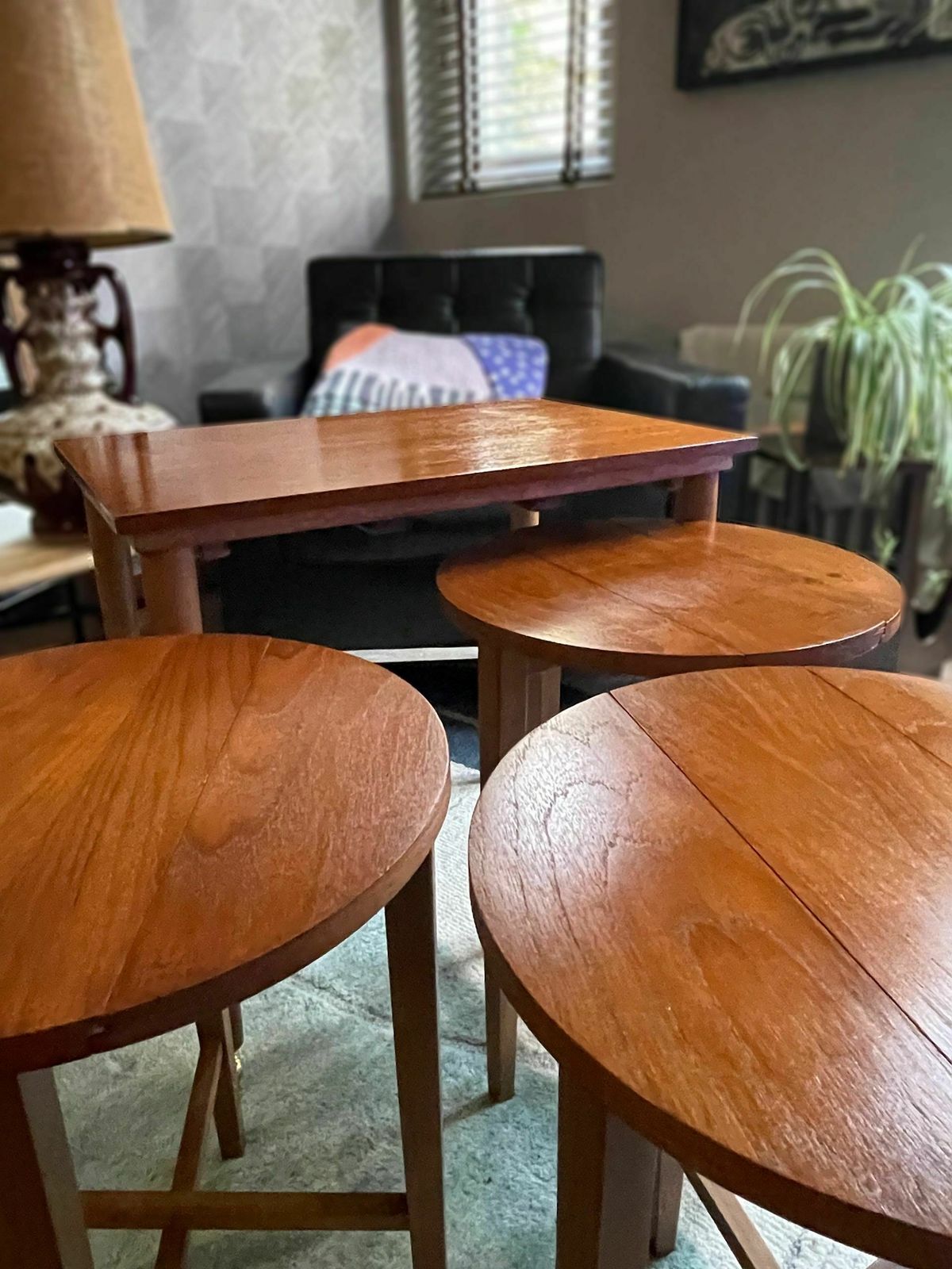 Vintage Nest Of 4 Teak Tables By Poul Hundevad For Novy Domov 1960s photo furniture