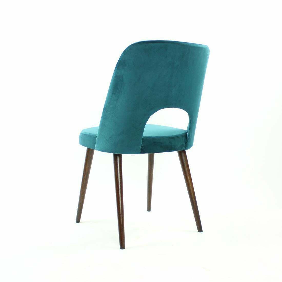 5 Dining Chairs By Oswald Haerdtl In Velvet For Ton, Czechoslovakia 1950s photo buy