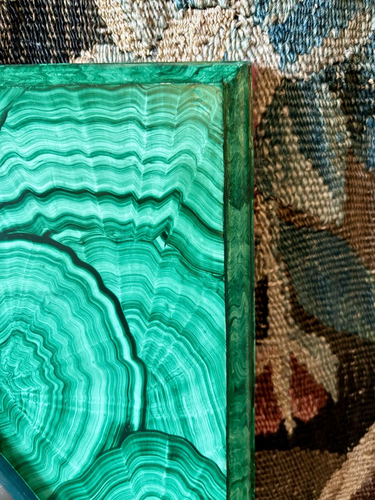 Malachite Mirror, Contemporary photo furniture