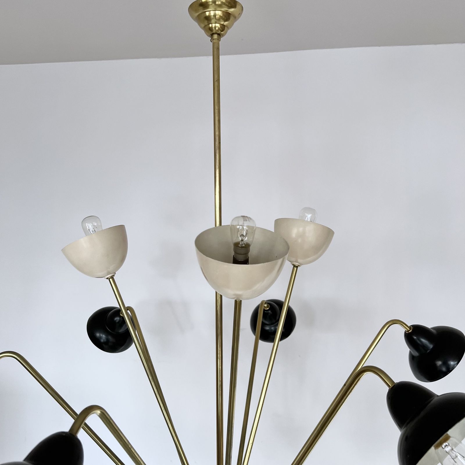 Mid Century Italian Brass Sputnik Chandelier photo buy
