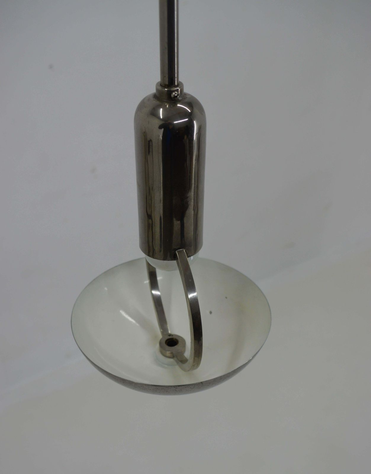 Lighting Rare Bauhaus / Functionalist Pendant, 1930s, Restored photo