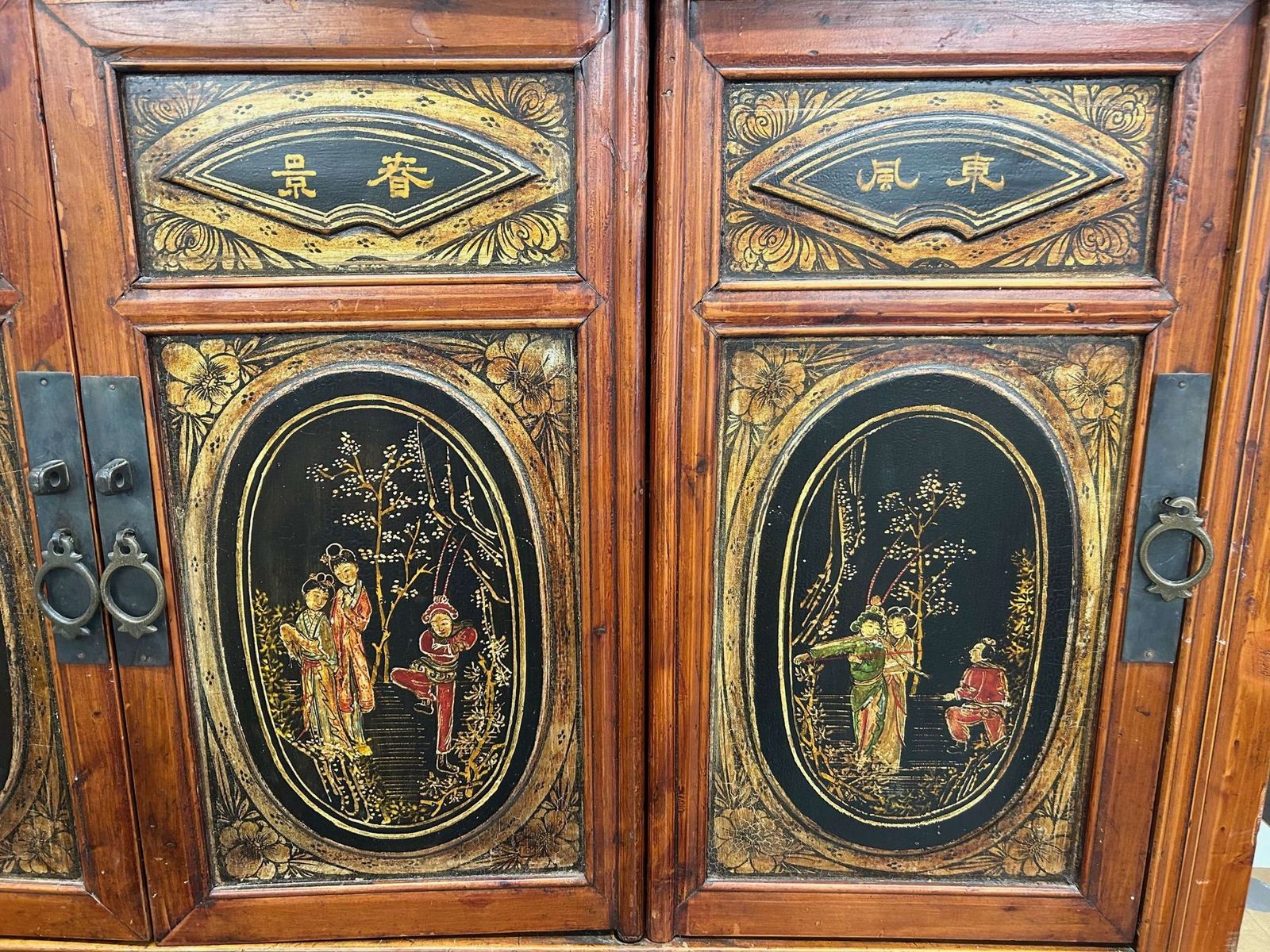 Chinese Export Lacquered Cabinet photo buy