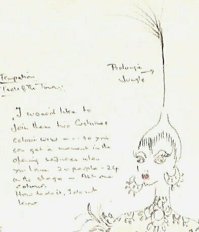 Costume Design Sketch By Robert St. John Roper (B.1913 D.1977) photo for sale