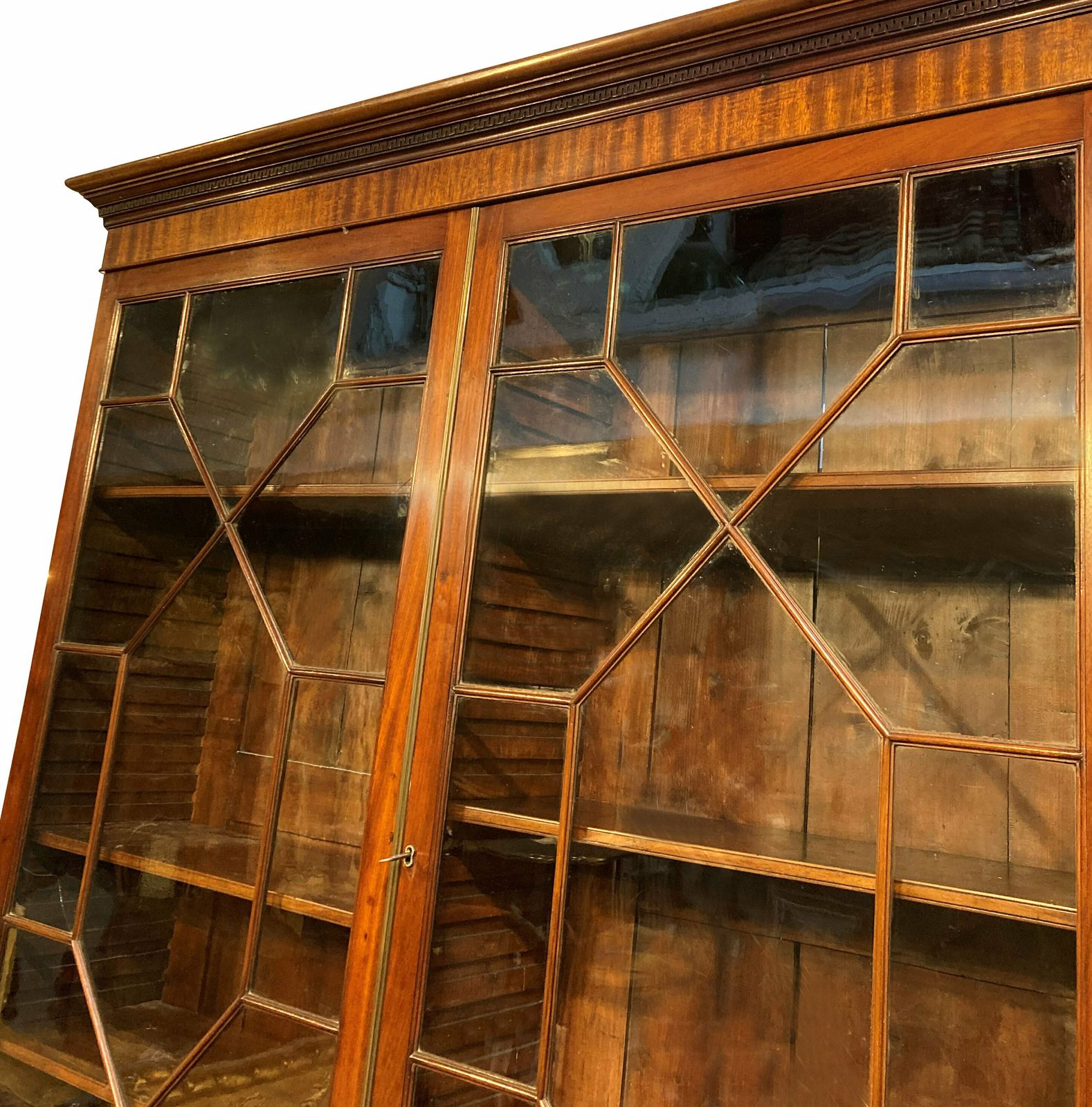 A Large English George III Mahogany Bookcase photo for sale