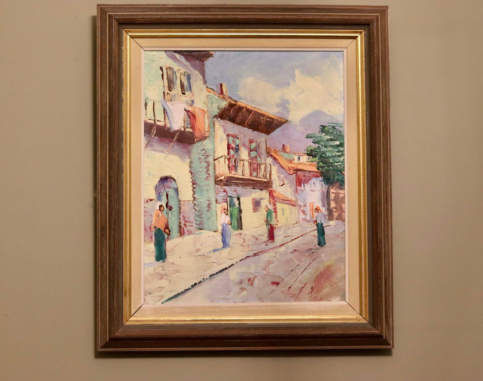 Swedish Modernist Oil Painting By Charles Schölander Circa 1950 photo buy