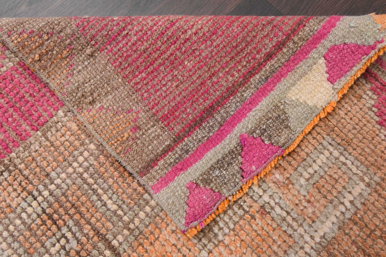 photo furniture Ft Oushak Wool Rug Runner, Turkish Hallway Rug, Antique Rug, Anatolian Rug, Rug, Kitchen Rug, Bedroom Rug, Kids Room Rug