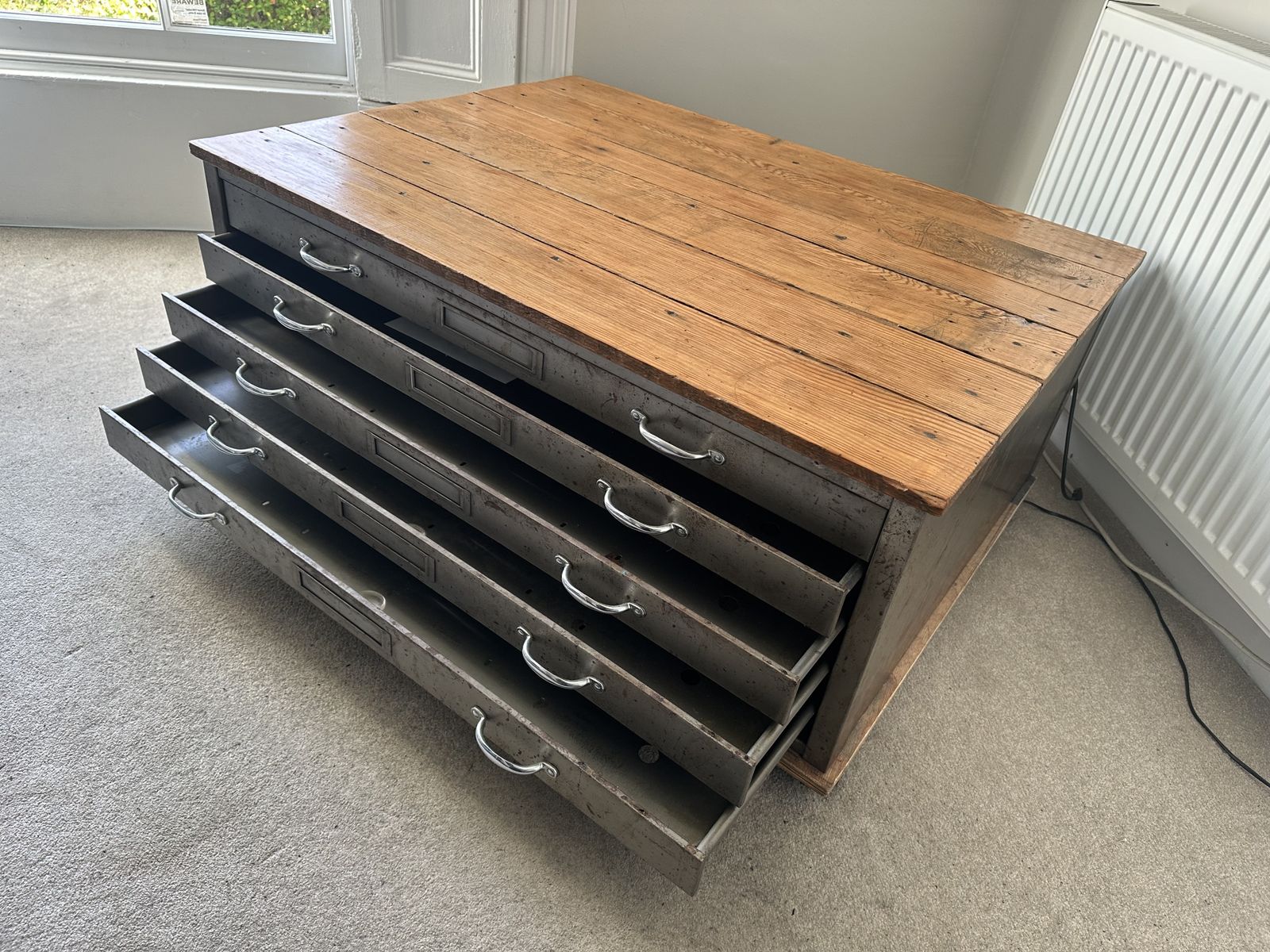 Vintage Chest Of Drawers From Old Cinema photo vintage