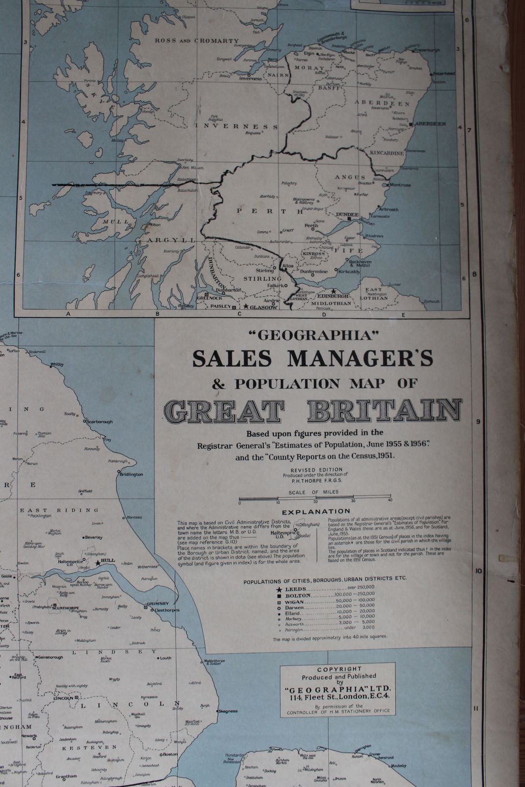 “Geographer” Sales Managers And Population Map Of Great Britain photo furniture