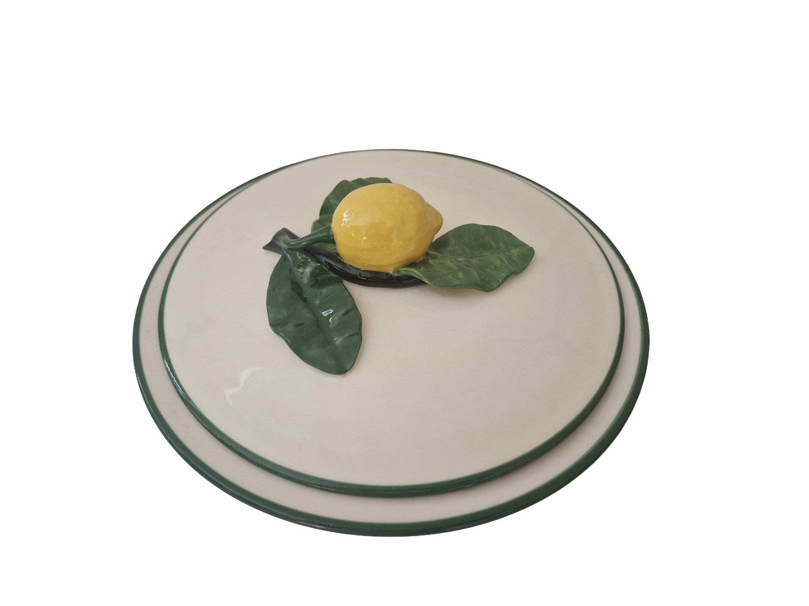 Mid Century Menton Lemon Soup Tureen By Perret Gentil, French Majolica Casserole Dish, Trompe L'oeil Kitchen Decor photo Home Decor