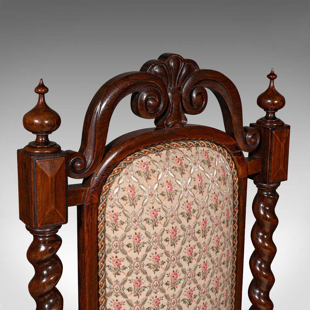 Antique Morning Room Chair, English, Silk Cotton, Side Seat, William IV, C.1835 photo buy