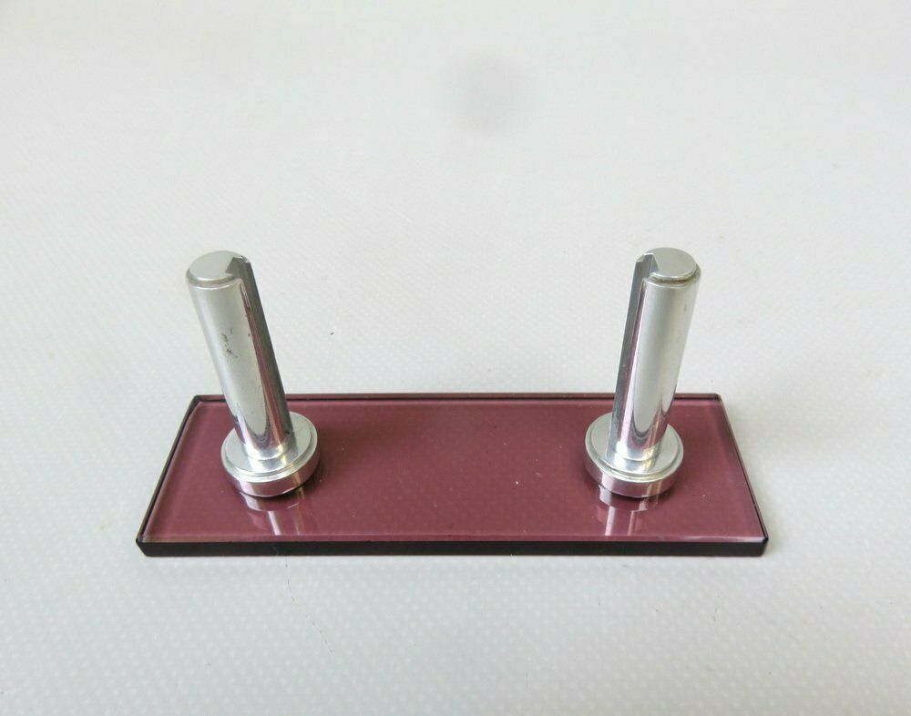 Art Deco Picture Frame In Rose Glass & Aluminum, 1920s photo vinterior