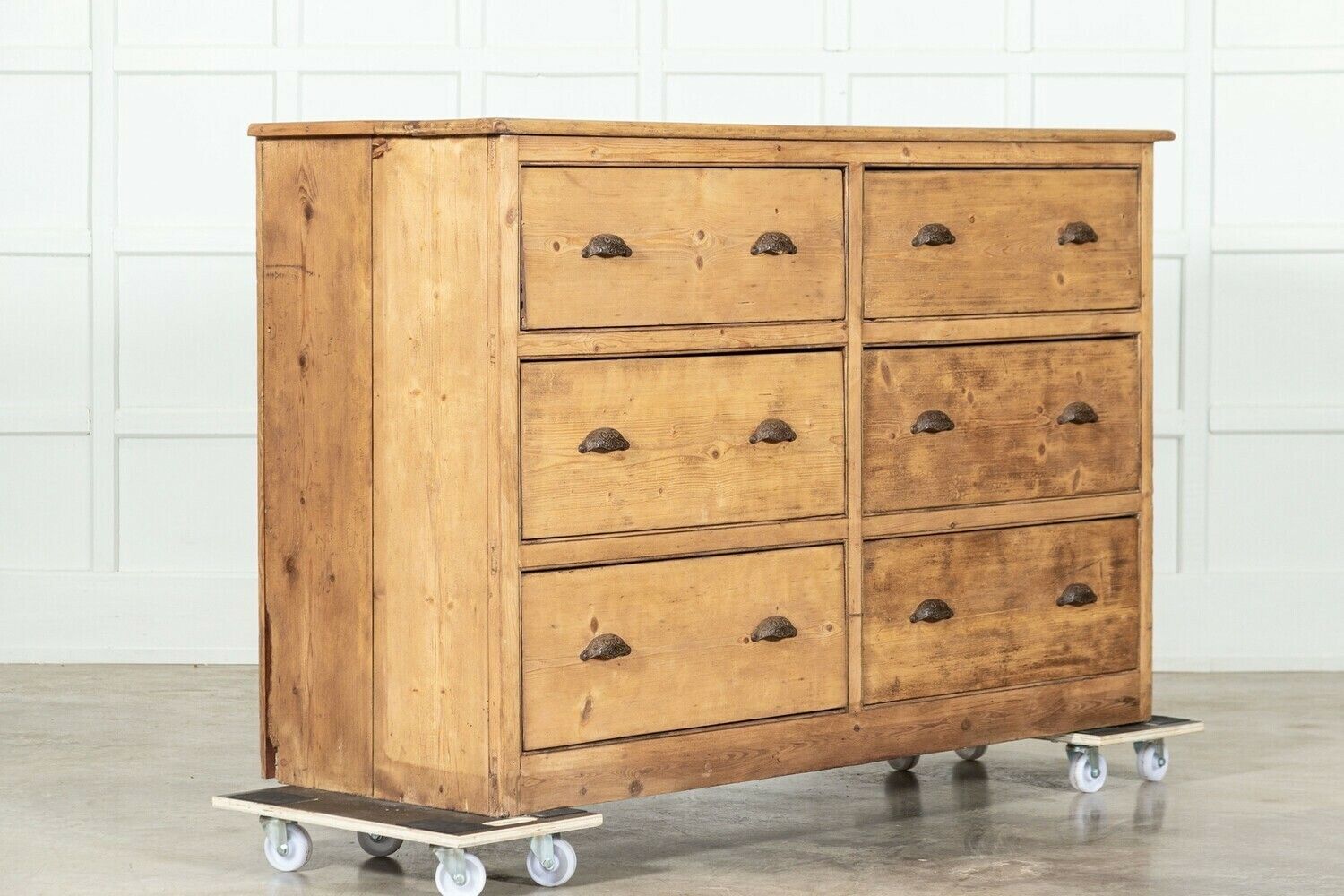 Large 19thc English Pine Chest Drawers photo Furniture