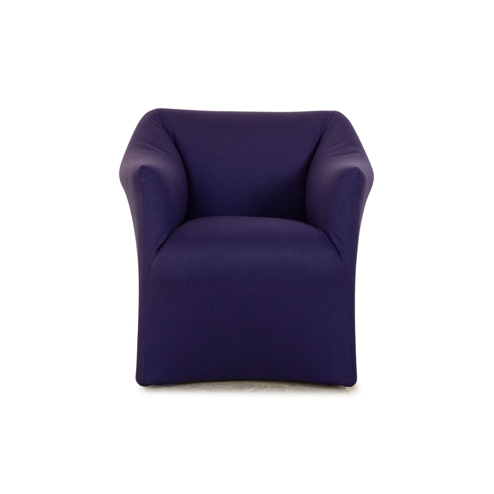 Lot de 6 chaises Cassina 684 en tissu bleu violet, par Mario Bellini photo vinterior