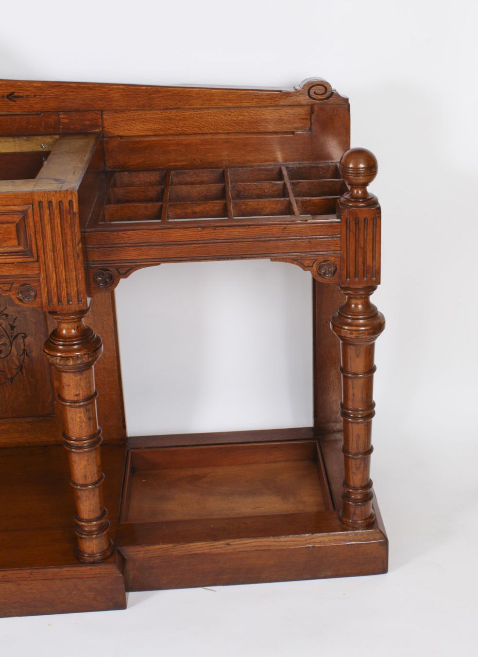 Victorian Oak Country House Hall Umbrella Stand 19th C photo 2650.0