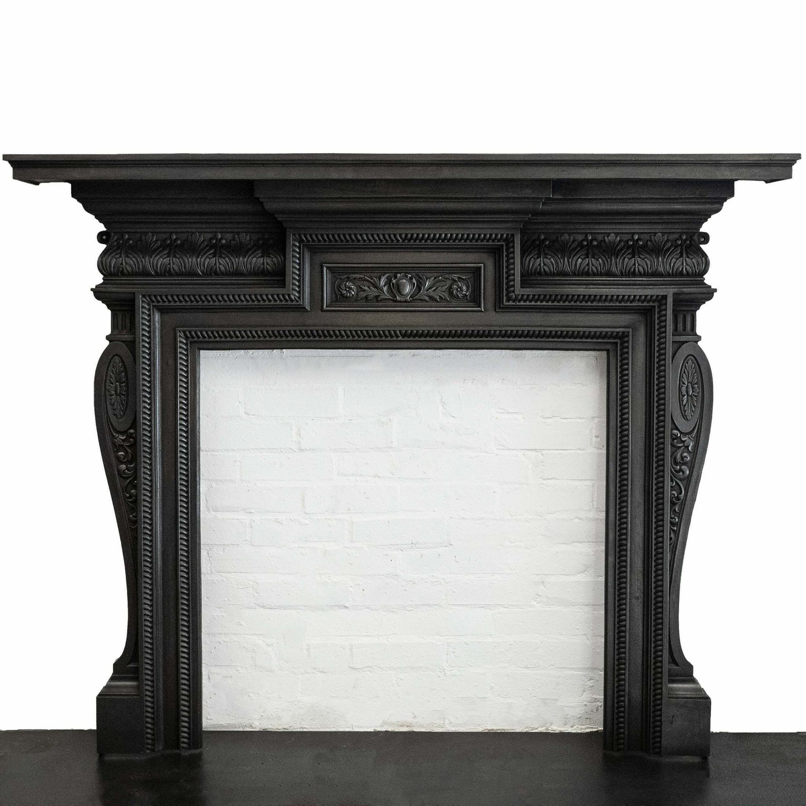 Antique Cast Iron Fireplace Surround