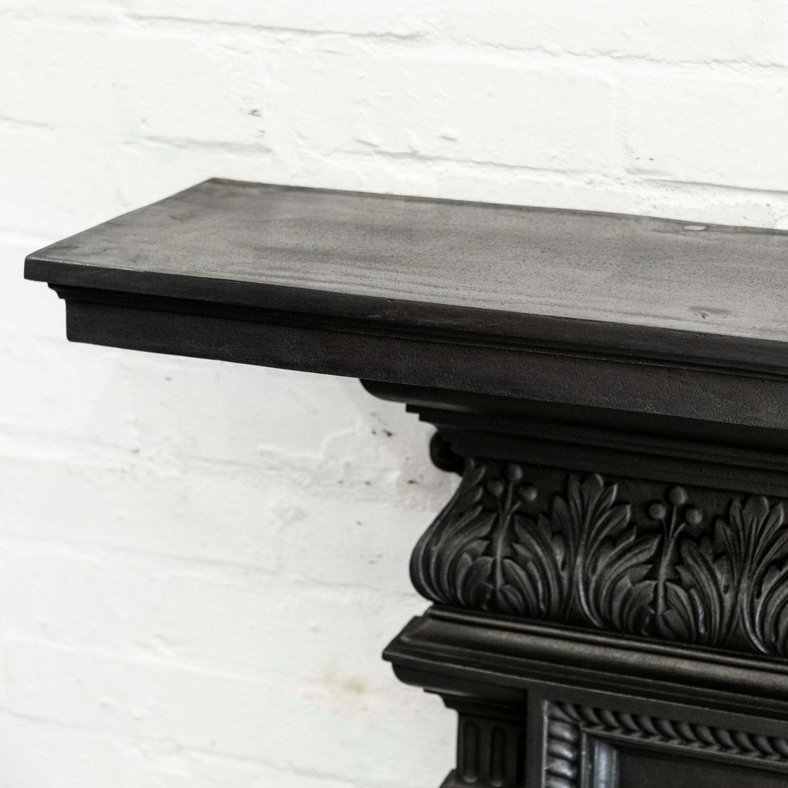 Antique Cast Iron Fireplace Surround photo vintage