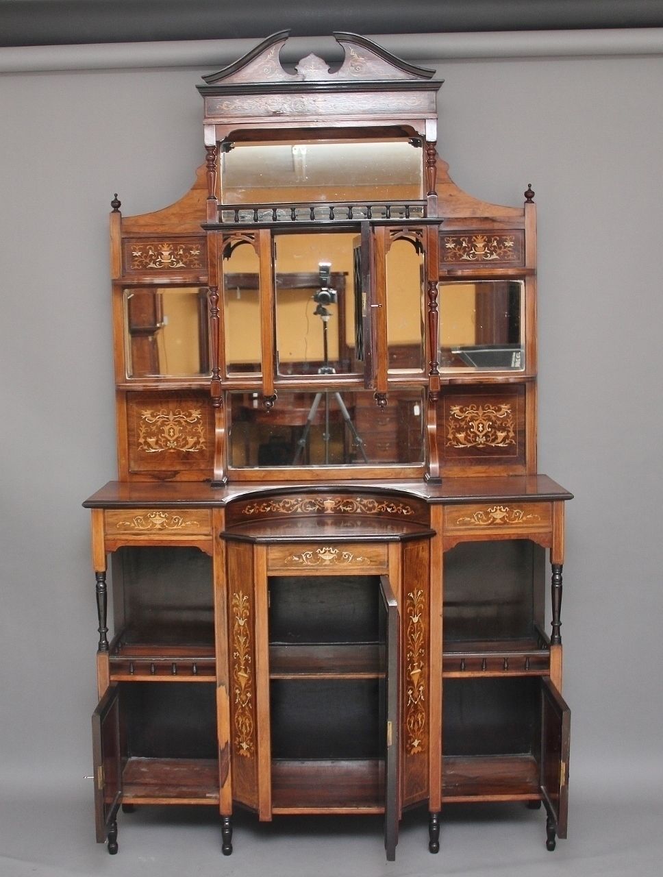 19th Century Rosewood And Inlaid Cabinet photo furniture