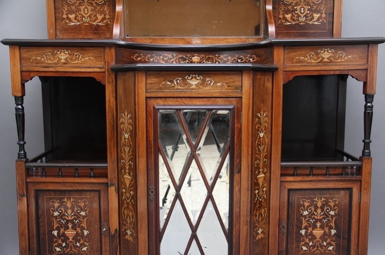 19th Century Rosewood And Inlaid Cabinet photo buy