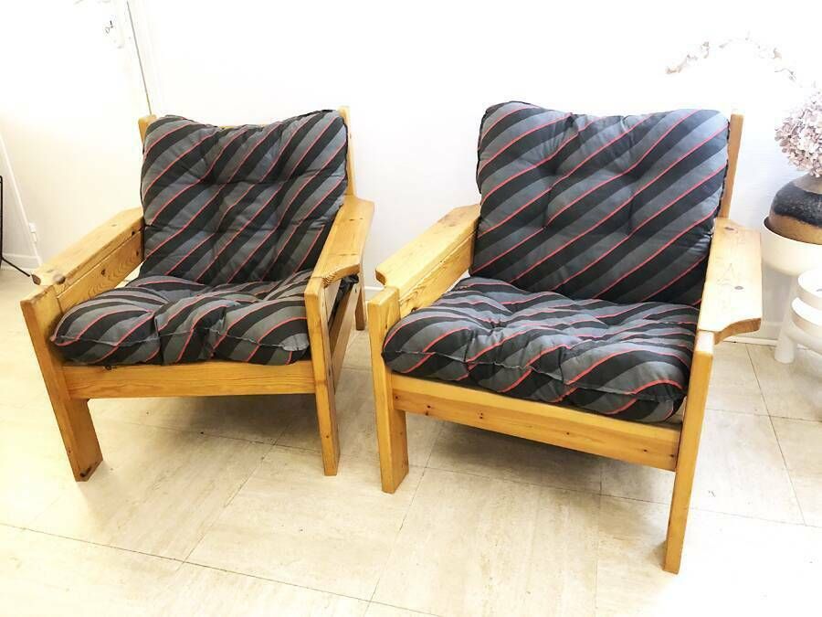 Pair Of Scandinavian Armchairs, 1970