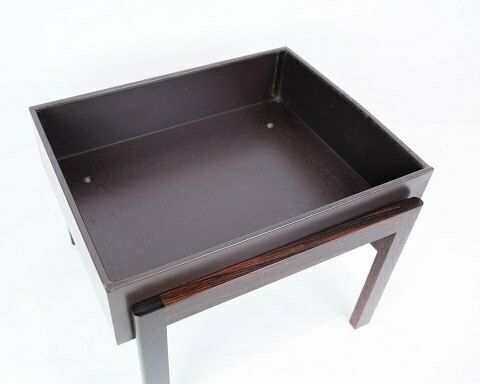 Flower Basin In Rosewood & With Metal Basin From 1960s photo for sale