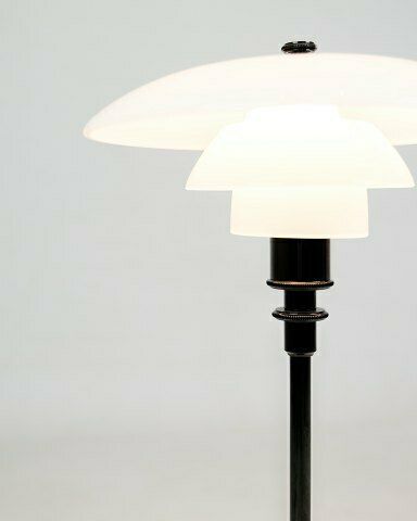 Table Lamp Model 3/2  In Black  By Poul Henningsen For Louis Poulsen photo furniture