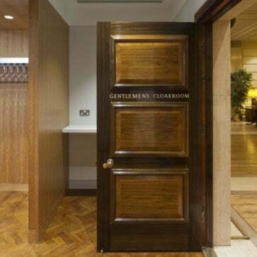 Walnut Cloakroom Doors Reclaimed From Clothworkers' Hall photo for sale