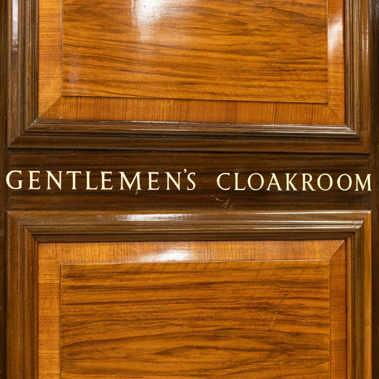 Walnut Cloakroom Doors Reclaimed From Clothworkers' Hall photo vintage