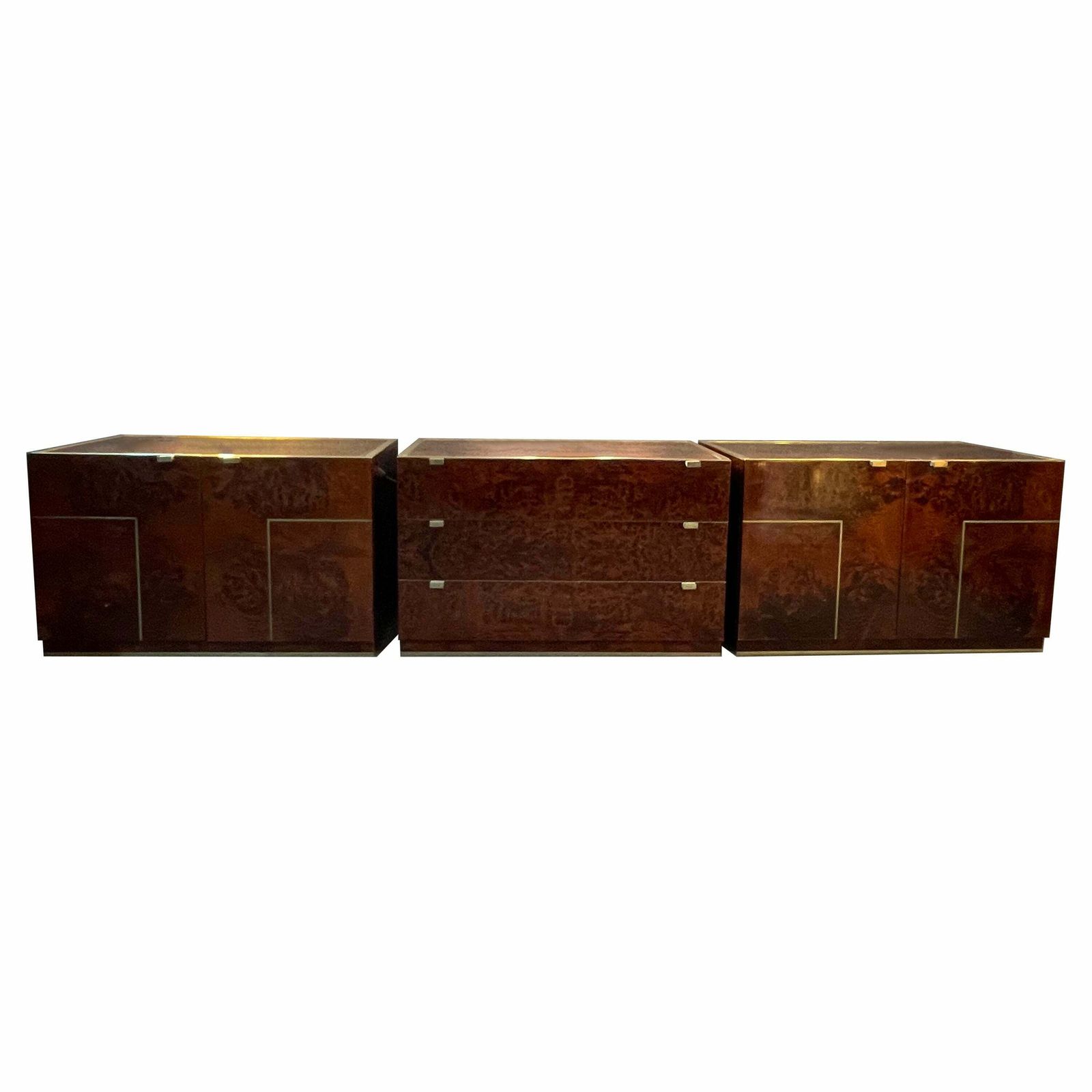 Set Of Two Sideboards And A Chest Of Drawers By Willy Rizzo
