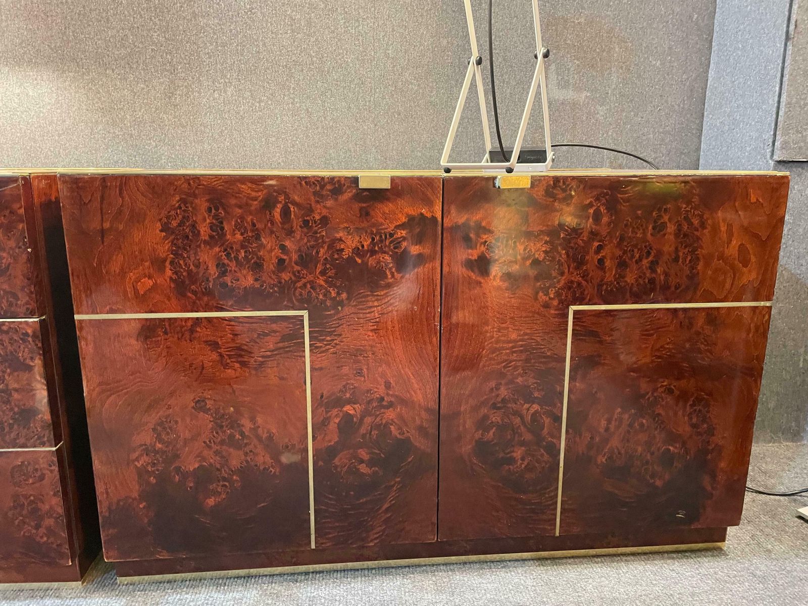 photo vintage Set Of Two Sideboards And A Chest Of Drawers By Willy Rizzo