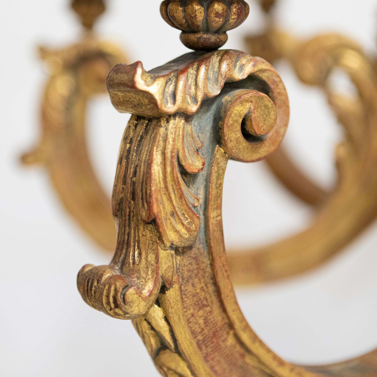 Large Antique Italian Giltwood 19th Century 8 Arm Chandelier photo furniture