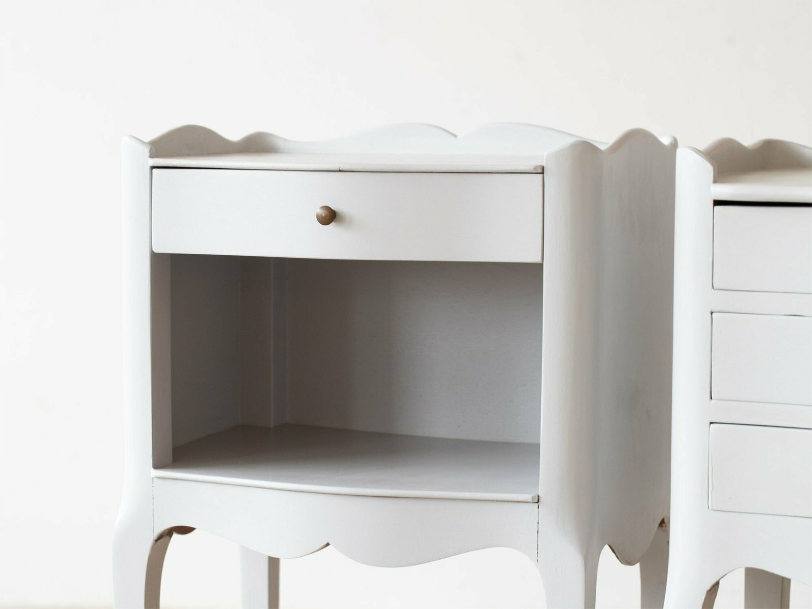 French Painted Bedside Tables, Mid 20th Century photo 480.0