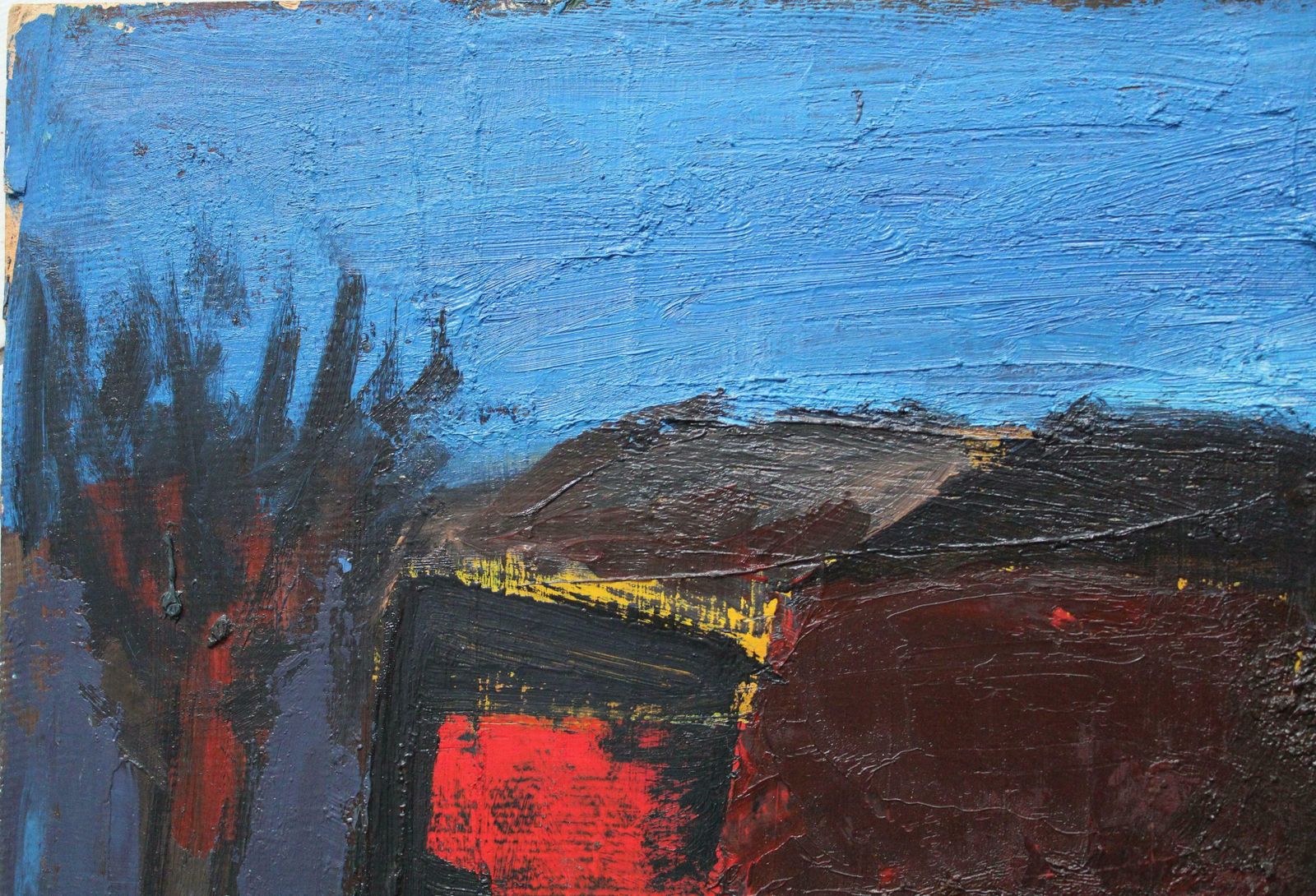 Aleksandr Rodin Walk. Oil On Cardboard, photo vinterior