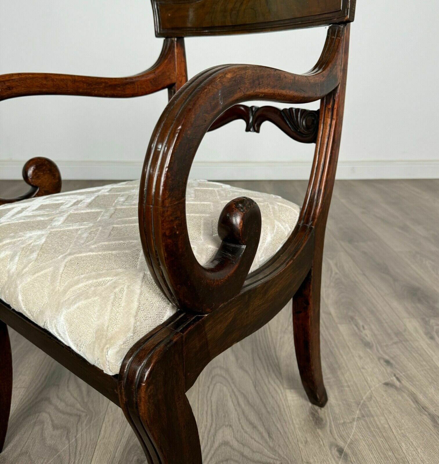photo for sale Antique Early 19th Century Set Of 8 Regency Dining Chairs