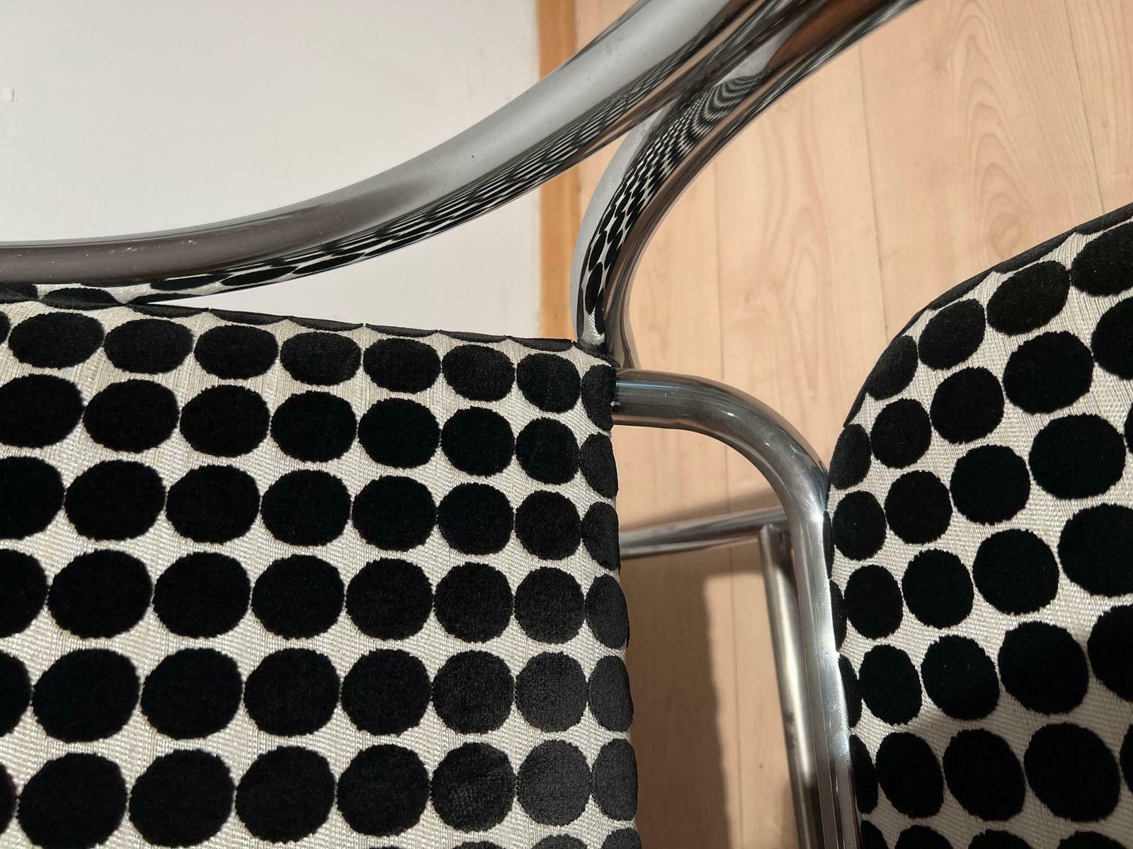 Bauhaus Rocking Chair, Chromed Steeltubes, Germany, Circa 1930 photo vintage