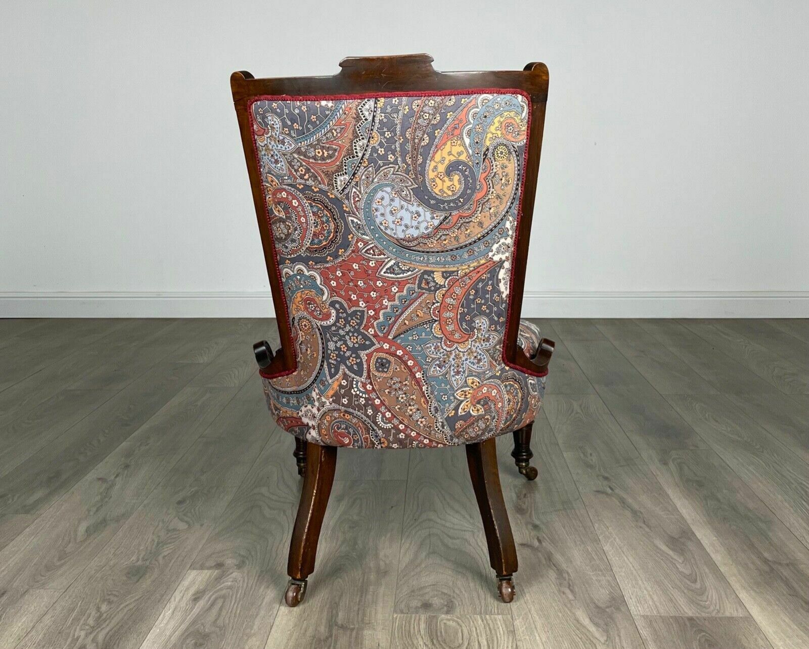 Antique 20th Century Nursing Chair / Armchair In Mahogany photo Furniture