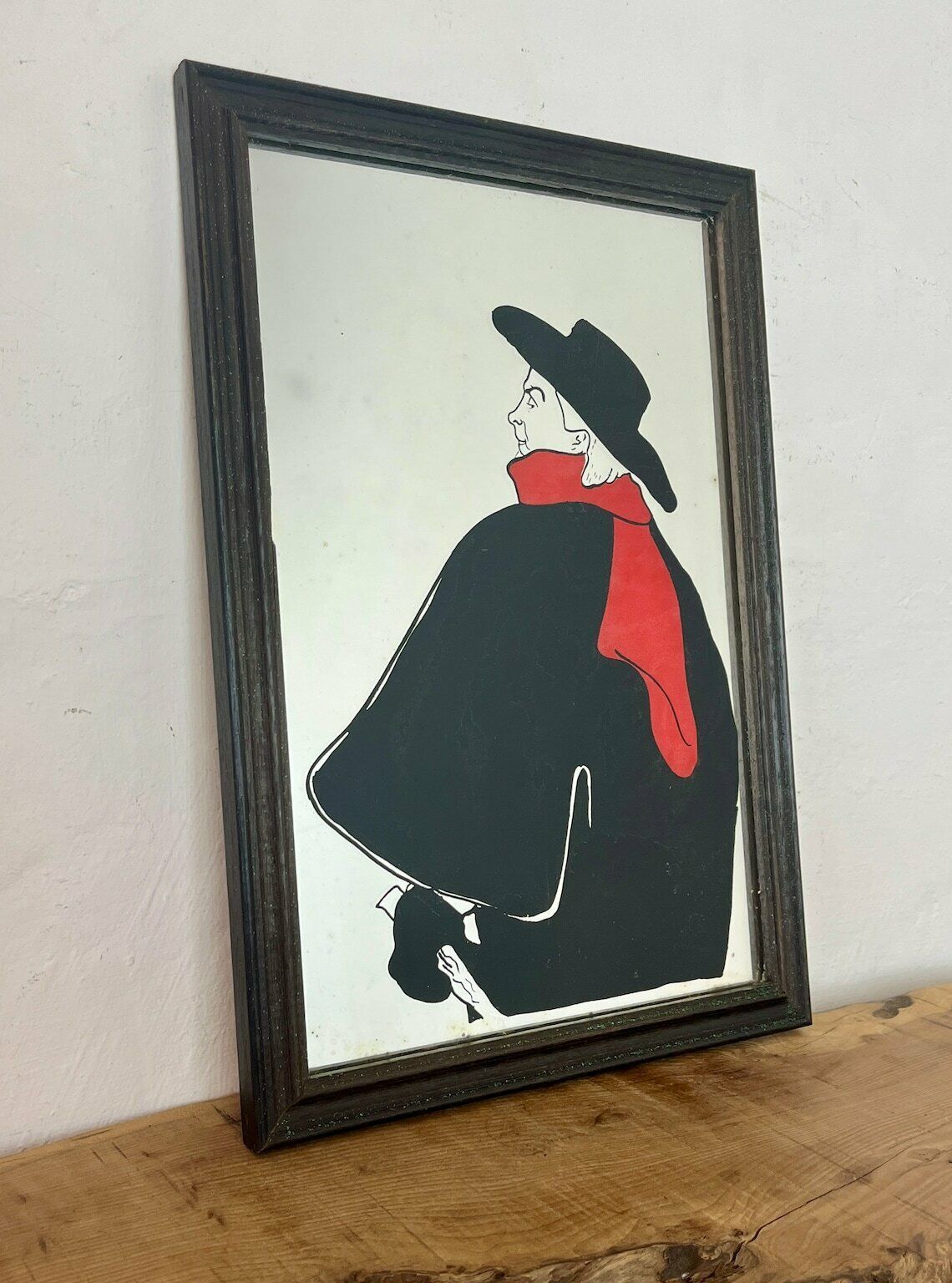 Aristide Bruant In His Cabaret By Henri De Toulouse Lautrec, Wall Art Mirror, French Paris Artist, Art Nouveau Picture, Art Work photo 115.0