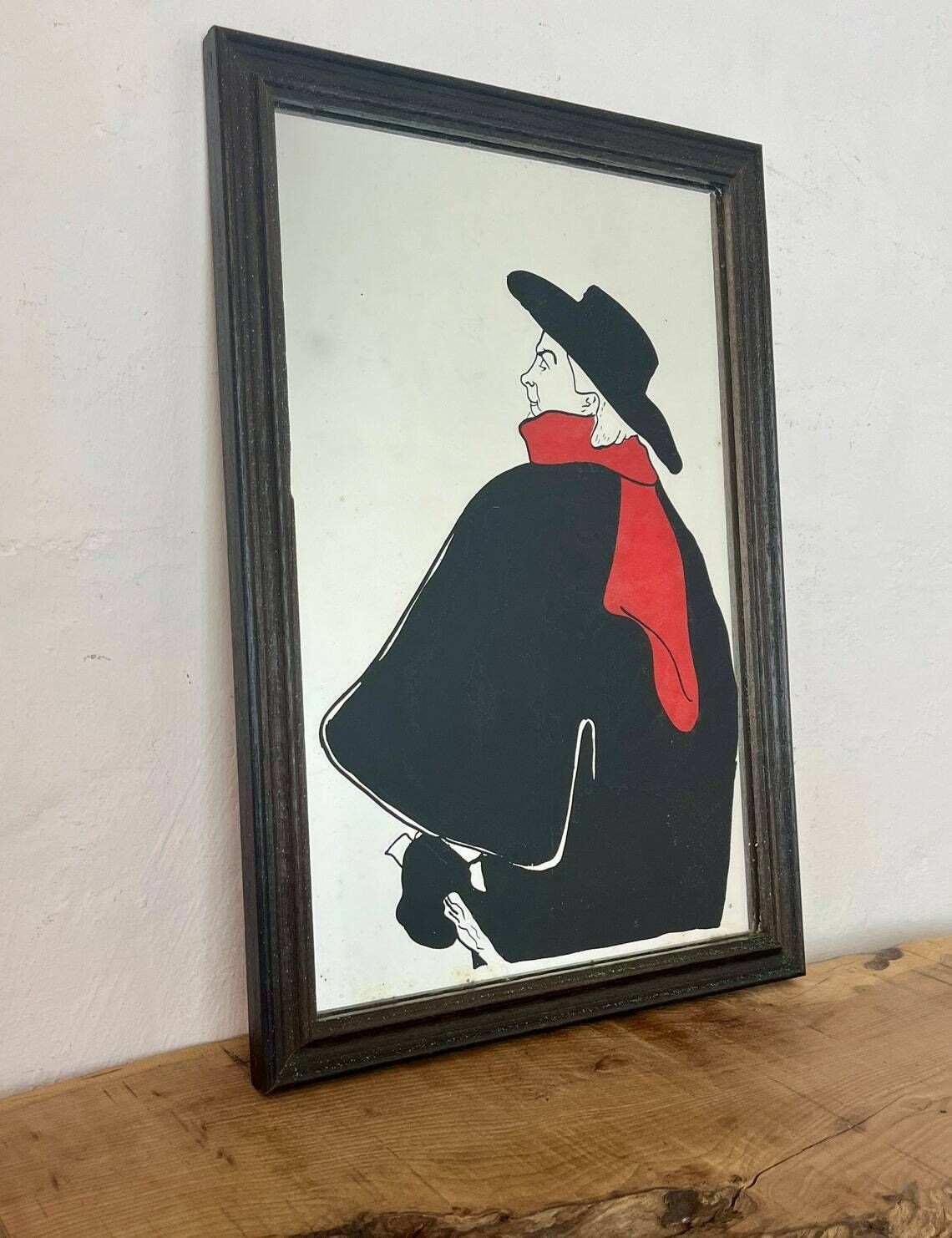 Aristide Bruant In His Cabaret By Henri De Toulouse Lautrec, Wall Art Mirror, French Paris Artist, Art Nouveau Picture, Art Work photo buy