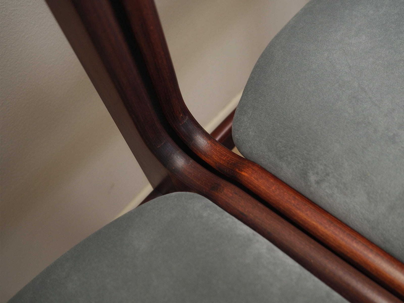 Set Of Four Mahogany Chairs, Danish Design, 1970s, Manufacture: Denmark photo vinterior