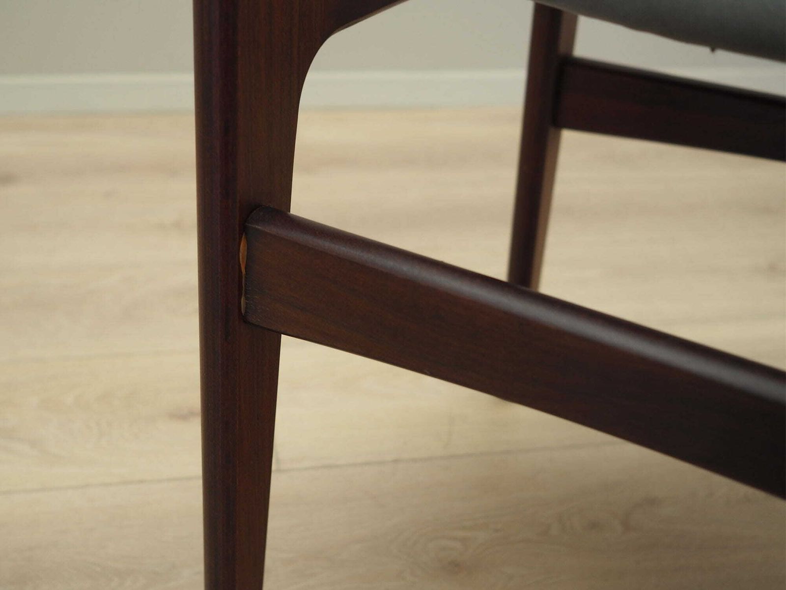 Set Van Vier Mahonie Stoelen, Deens Design, Jaren 1970, Productie: Denemarken photo vintage