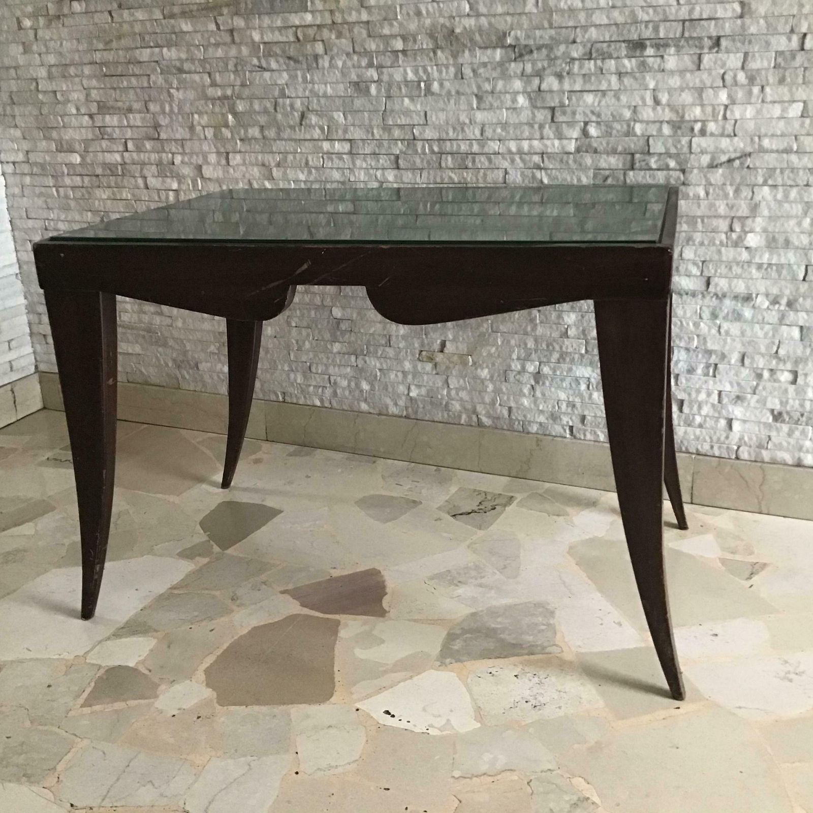 Osvaldo Borsani Coffee ' Table. Wood Glass 1950 Italy photo 2874.0